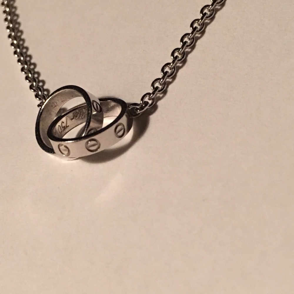 Cartier Love White Gold 18k 750 Necklace Serial # - Picture 8 of 8